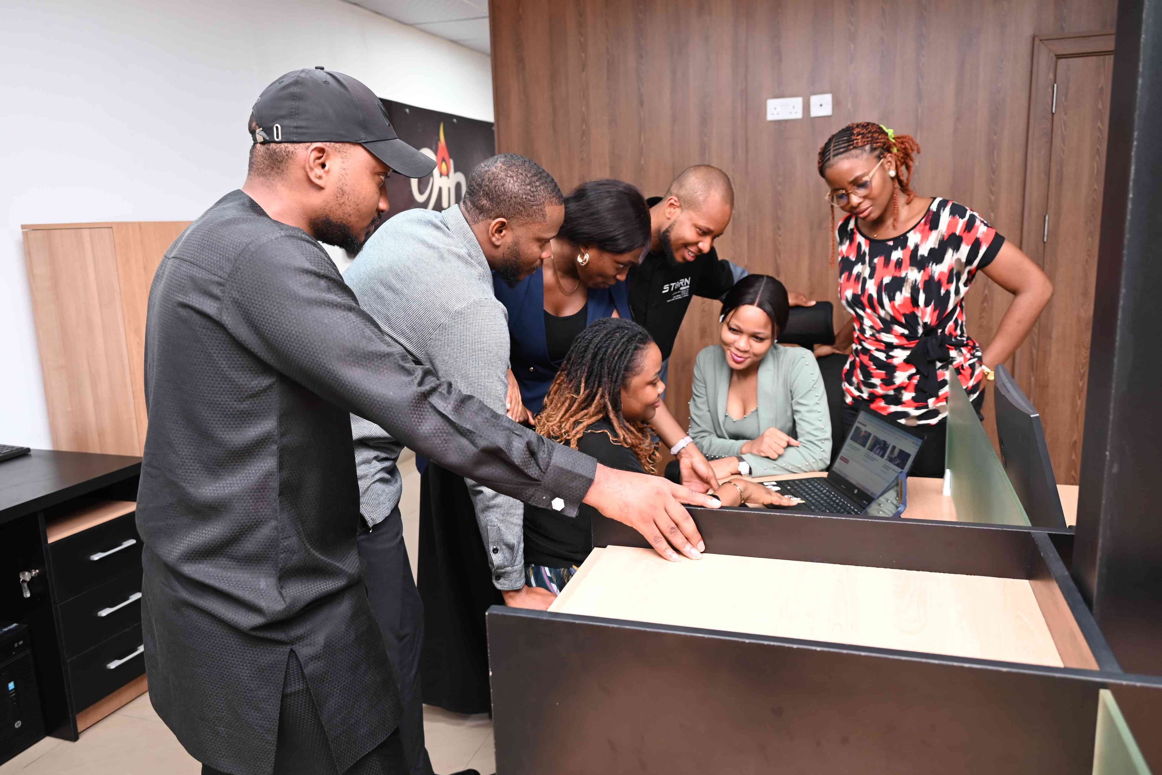 Vibrant Lagos skyline representing African fintech innovation